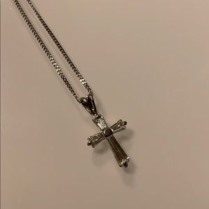 Crystal Cross Necklace